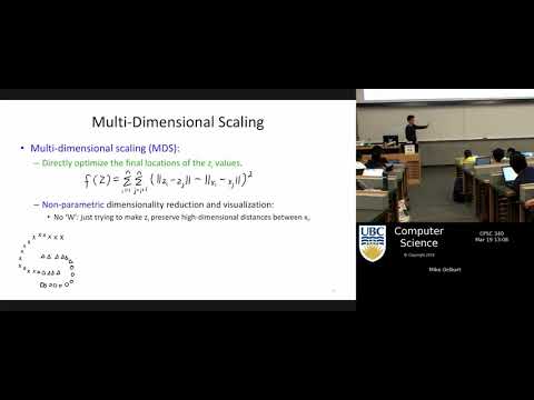 [CPSC 340] Multi-Dimensional Scaling