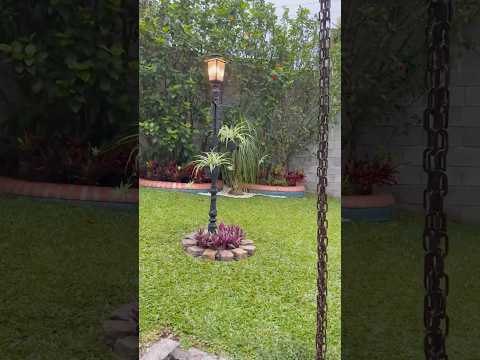 Poste de luz para jardim!🪴 #garden #diy #gardenideas