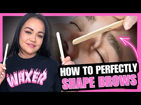 BROW MAPPING: HOW TO SHAPE EYEBROWS FOR WAXING | HARD WAX FOR BEGINNERS | BREE MESQUIT