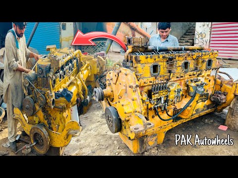 Restoration of Komatsu D155 Bulldozer Engine | Repair and Restore komatsu Diesel Engine 