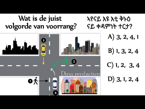 12) ኣገደስቲ ሕቶታት ብዛዕባ ናይ ሰብ ቀዳምነት Voetgangers Voorrang