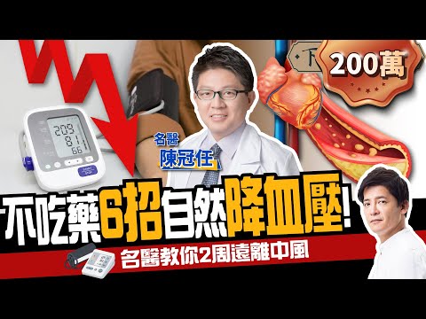 【健康】不吃藥6招自然降血壓！名醫教你遠離中風：2週見效！ft.陳冠任醫師｜下班經濟學185
