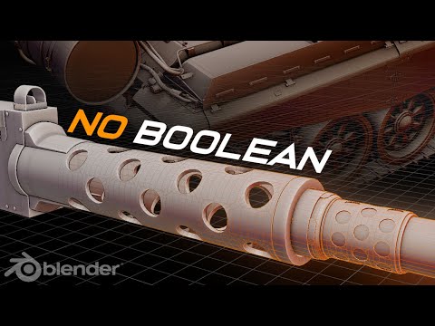 How to Cut Holes with WITHOUT BOOLEAN | Blender Hard Surface Modeling Tutorial (Arijan)