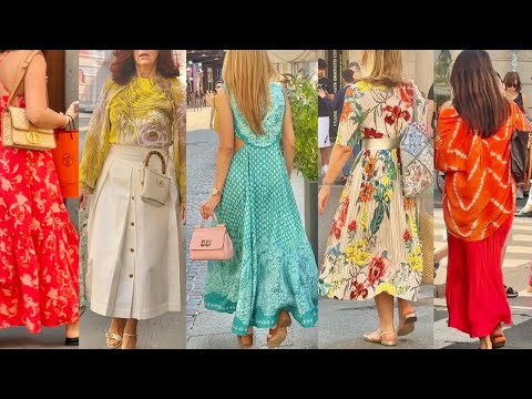 JULY STREET STYLE 🍉ITALIAN STYLE SUMMER 🇮🇹STYLISH SUMMER CLOTHES MILAN FASHION #vanityfair