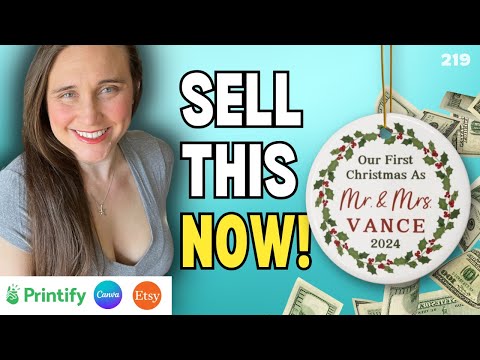 Personalized Ornaments For Etsy: Full Design and Upload Tutorial Using Canva And Printify ❤️🔥💲