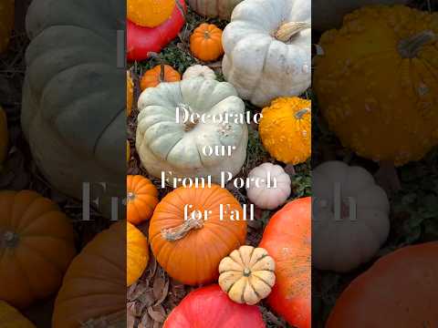 🍁🎃 DECORATE OUR FRONT PORCH FOR FALL + Halloween Decor 🍁🎃#falldecor #halloweendecor #autumndecor