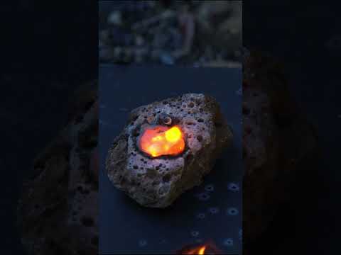 Making LAVA with BURNING Lithium  #experiment #science #physics #lava