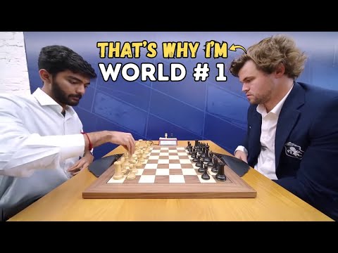 Magnus Carlsen Shows Why He Is Still Number 1 Against Gukesh D