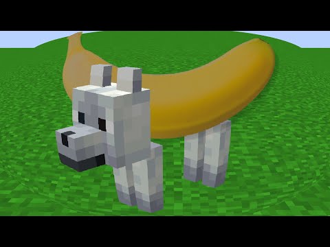 THE NEW MINECRAFT DOGS ARE TOTALLY BANANAS.