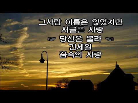 그사람 이름은 잊었지만 (외4곡) kpop 韓國歌謠