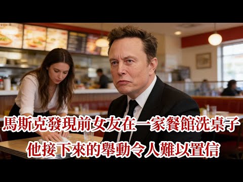 馬斯克發現前女友在一家餐館洗桌子，他接下來的舉動令人難以置信 #馬斯克  #SpaceX #溫情故事