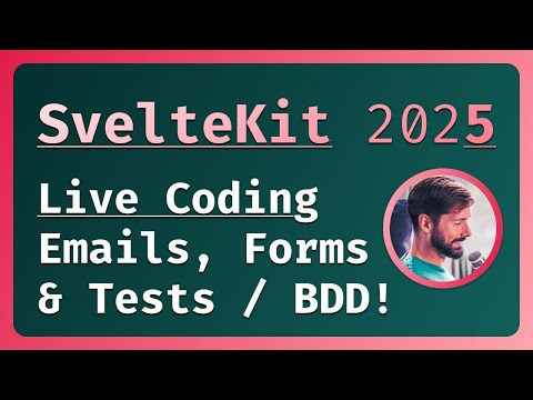 SvelteKit 2025 💌 Emails & Forms with meaningful tests! 🏋️‍♂️ Gainzatron Part 2 🔴 LIVE Coding & Chill