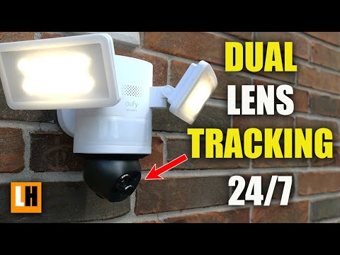 Eufy Floodlight Cam E340 - 360° Dual Lens AI Tracking Floodlight Security Camera