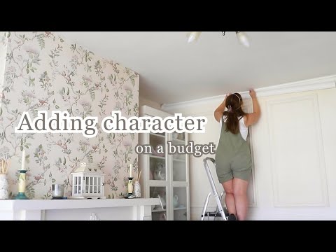 Add Character to Your Living Room (Cheap & Easy!) ft. DIY Wall Coving 🔨
