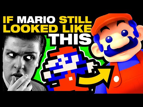 What If Mario Characters looked Like Their Original Sprites?