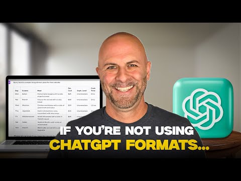 Use ChatGPT Formats for Amazing Results - Tips for Great Prompts in Open AI GPT-4
