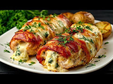 20 minutes!  You've never eaten chicken rolls like these before 😋🍗🧀