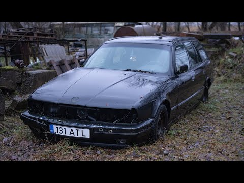 Starting BMW E34 525TDS After 10 Years + Test Drive