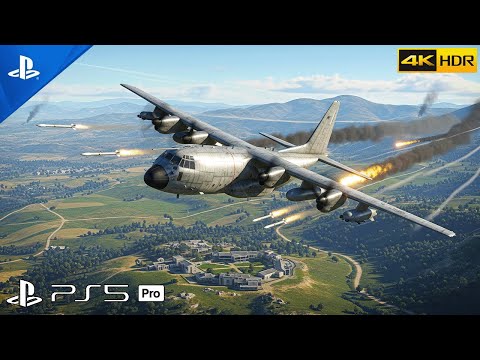 (PS5) AC-130 GUNSHIP AIR SUPPORT Mission | Ultra Realistic Graphics Gameplay [ 4K 60FPS HDR ]