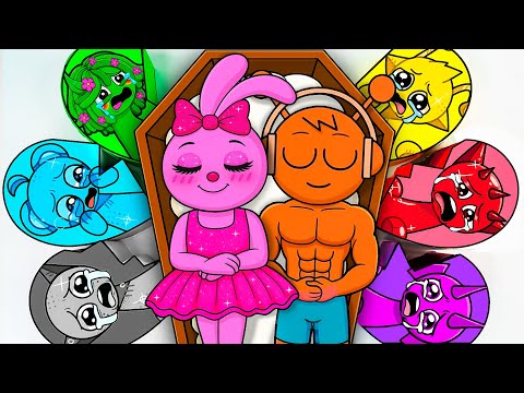 💖Paper DIY💖HELP Pinki x Oren COUPLE Love SPRUNKI Coffin Box BLIND BOX Unboxing | How To Make ASMR