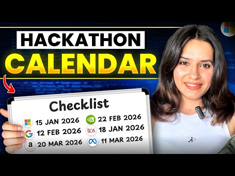 Hackathon Calendar 2026 | Big  Tech Companies Hiring Drives in 2026