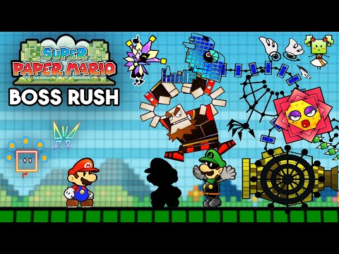 Super Paper Mario but the bosses TEAM UP