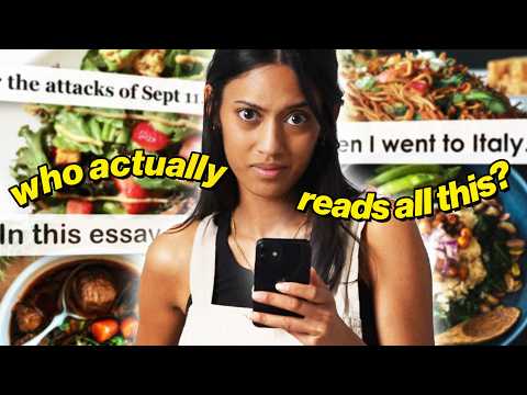 i actually read the essay before the recipe, here's why