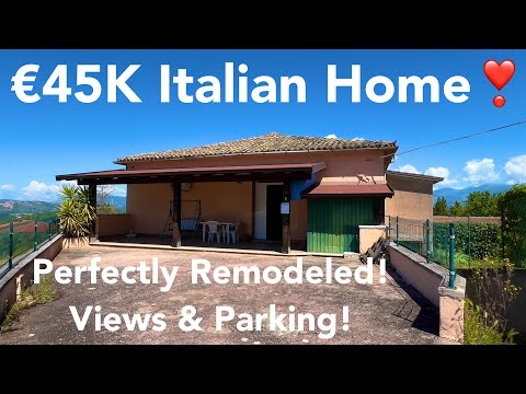 Remodeled €45,000 Fully Furnished Home 1 Hour from Rome with Views & Peaceful Living! 🏡🇮🇹