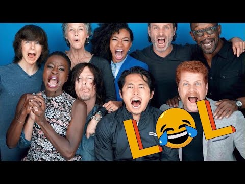 The walking dead cast funny moments that will make you spill your S’ Getti rings!