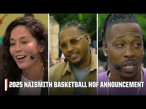 Naismith Basketball Hall of Fame FULL ANNOUNCEMENT 🏀 Carmelo Anthony, Sue Bird, Dwight Howard & MORE