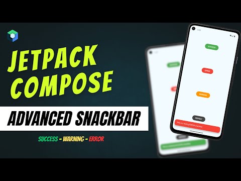Custom Snackbar in Jetpack Compose — Success, Error, Warning