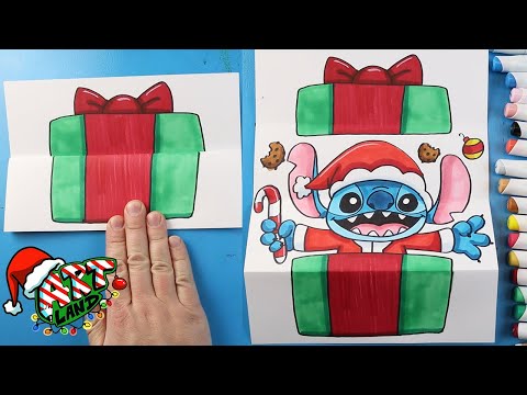 How to Draw a Christmas Stitch Surprise Fold