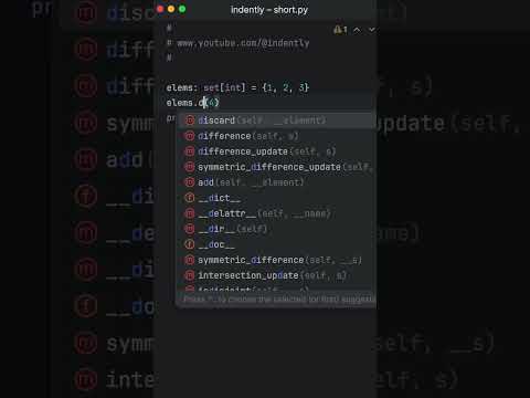 I Didn't Know Python Sets Could Do THIS #coding #python #pythonprogramming