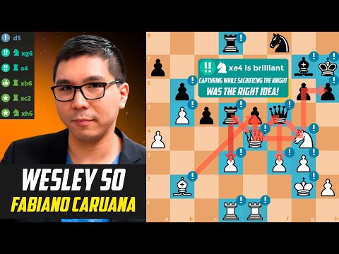 ♟️Wesley So STUNS Fabiano Caruana with a Ruthless Rook Finish! [Stockfish 17]