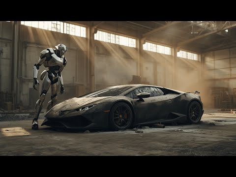 ASMR Car Restoration! 2023 Lamborghini Rebuild by Robot Mechanic ๐ ๏ธ