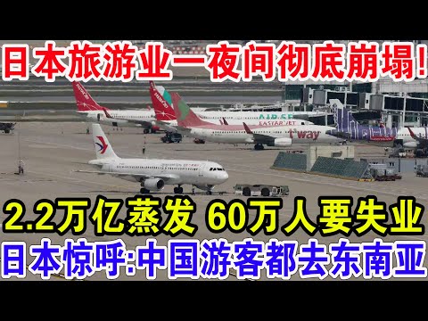 日本旅游业一夜间彻底崩塌！2.2万亿蒸发 60万人要失业,日本惊呼:中国游客都去东南亚!