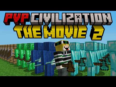Minecraft but I survive AGAIN in PVP CIVILIZATION [THE MOVIE]