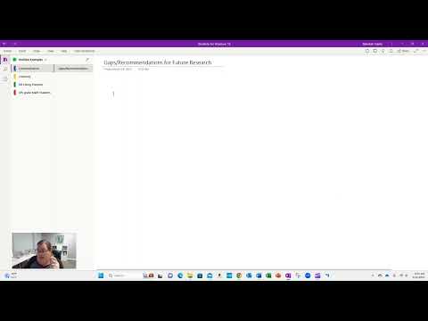 First Year Doctoral Students - Using OneNote to Organize Your Thoughts