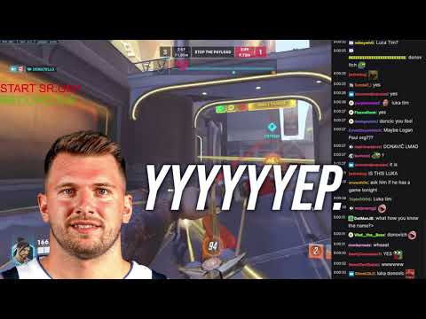 Luka Doncic Randomly Appears on OVERWATCH 2 Twitch Stream!!