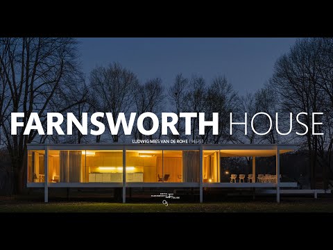 A Masterpiece in Glass: Touring Mies van der Rohe’s Edith Farnsworth House | Architectural Tour