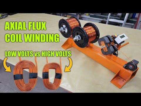 Making A Coil Winder & Winding Coils For Axial Flux Generators & Motors