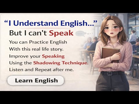 Shadowing English Story (A2-B1) | I Could Understand English, But I Couldn’t Speak 😶➡️🗣️