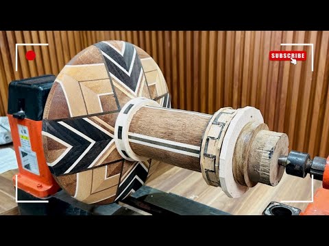 Segmented Woodturning Arrow Pattern — Unique Handmade Bowl!”