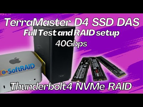 NVMe RAID with TerraMaster D4 SSD DAS and SoftRAID