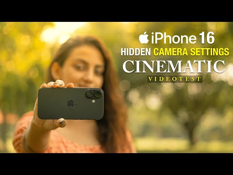 iPhone 16 HIDDEN CAMERA SETTINGS | CINEMATIC VIDEO TEST | CAMERA FEATURES
