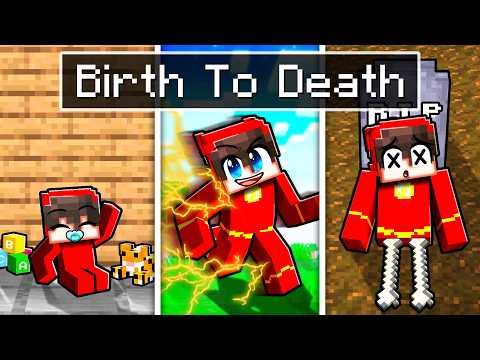 BIRTH to DEATH of The FASTEST PLAYER in Minecraft!