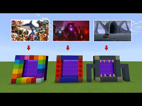 Never Make A Portal To Skibidi Toilet Sea Eater And Italian Brainrot In Minecraft 