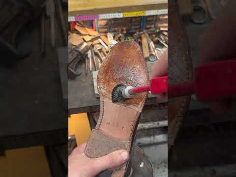 Church’s Shoes Rubber Half Sole Install #shoerepair #asmr