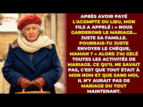 Au Mariage De Mon Fils, Ma Belle-Fille A Banni Ma Famille Mais Voulait Mon Chèque De 25 000€...