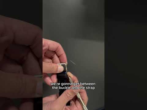 HOW TO: Remove a buckle from a watch strap or band using a spring bar tool